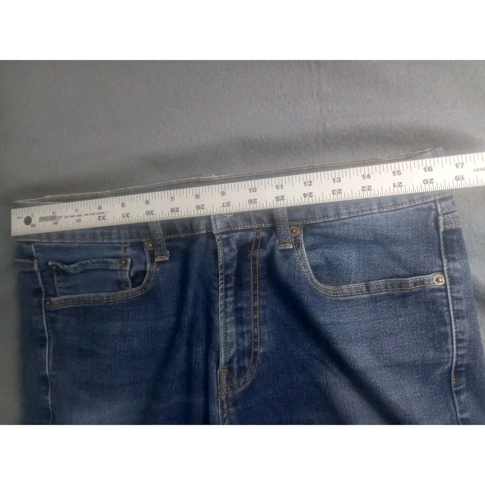 Lucky Brand Mens 410 Athletic Slim 32x32 Meduim Dark Wash Denim Blue Jeans